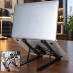 Portable Foldable Laptop Stand With Adjustable Height And Angle For Work (1 Pc)