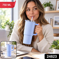 Sipora Travel Tumbler 750ml With Reusable Straw And Handle (1 Pc)