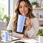 Sipora Travel Tumbler 750ml With Reusable Straw And Handle (1 Pc)
